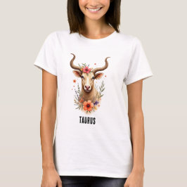 Camiseta Taurus zodiac boho watercolor T-Shirt