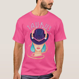 Camiseta Taurus Zodiac Horoscope Rótulo Cumpleaños Tarot As