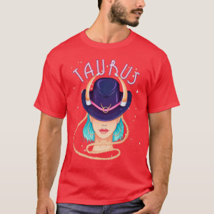 Camiseta Taurus Zodiac Horoscope Rótulo Cumpleaños Tarot As
