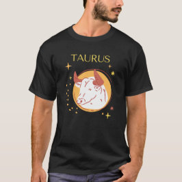 Camiseta Taurus Zodiac Rótulo&Cita Moderno y elegante tema 