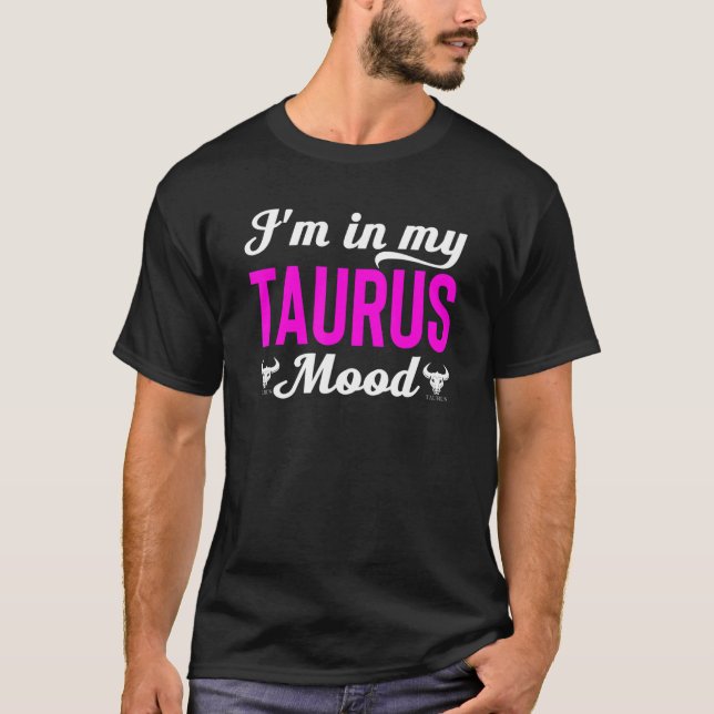 Camiseta Taurus Zodiac Rótulo Horoscopio Astrología de cump (Anverso)