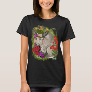 Camiseta Taurus Zodiac Rótulo T-Shirt