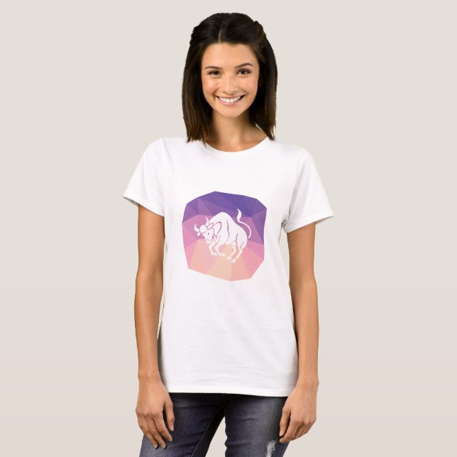 Camiseta Taurus zodiac signo toro moderno (Anverso completo)