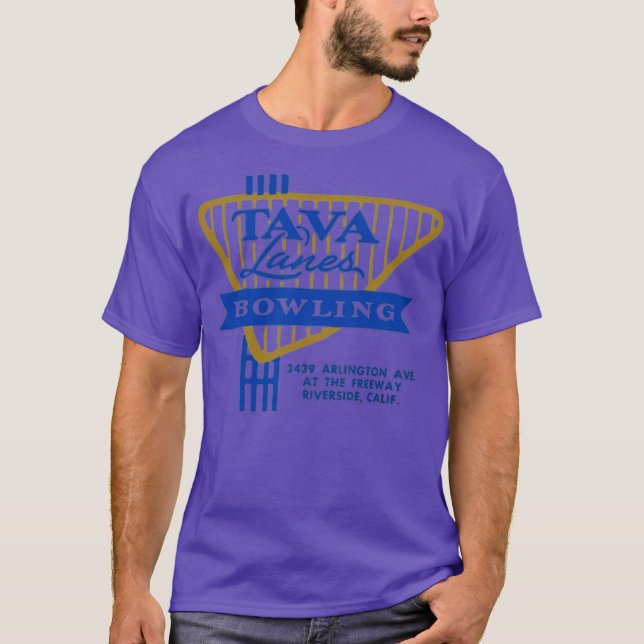Camiseta Tava Lanes - Riverside, CA - Vintage Bowley (Anverso)