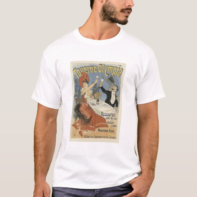 Camiseta Taverne Olympia, Jules Cheret (Anverso)