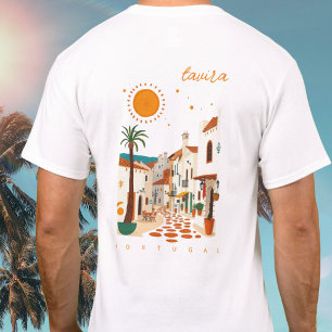 Camiseta Tavira Portugal conjunto de ropa de ciudad blanca