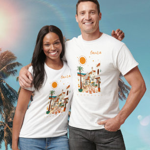 Camiseta Tavira Portugal conjunto de ropa de pueblo blanco