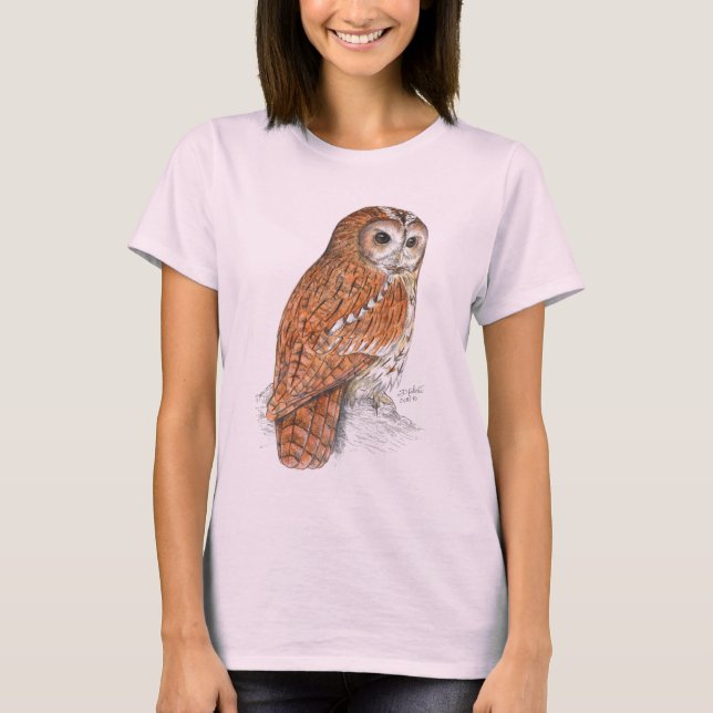 Camiseta Tawny Owl (Anverso)