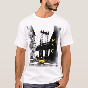 Camiseta Taxi Amarillo Ciudad Nueva York Nyc Arte pop moder