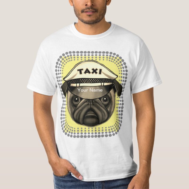 Camiseta Taxi Pug (Anverso)