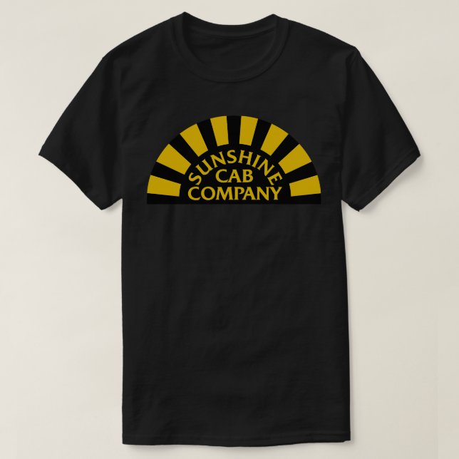 Camiseta Taxi Sunshine Cab Company 1970 Años 1980 (Diseño del anverso)