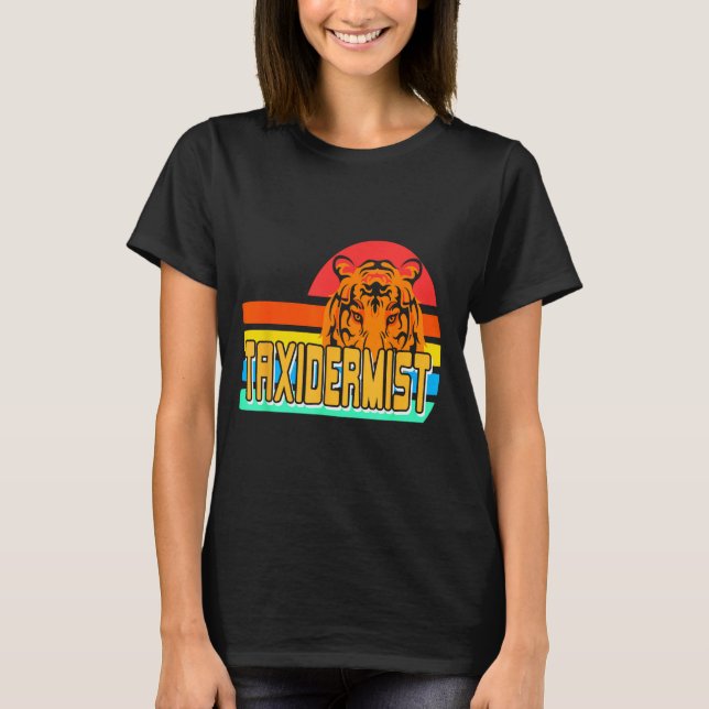 Camiseta Taxidermist Tiger Preservation Retro Wildlife Natu (Anverso)