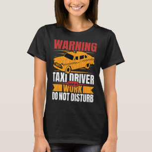 Camiseta Taxista Duro En El Trabajo Divertido Taxi Conducir