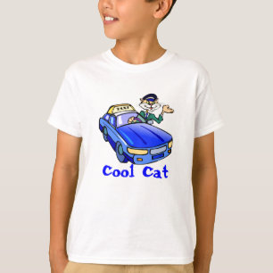 Camiseta Taxista fresco del gato