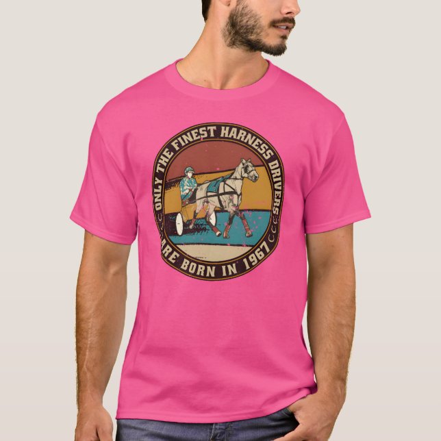 Camiseta Taxistas de caballos nacidos en 1967 amigos de cum (Anverso)