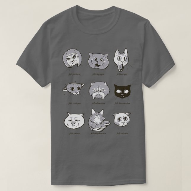 Camiseta taxonomía de LOLcat (Diseño del anverso)
