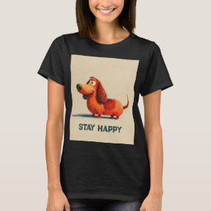 Camiseta Tay Perro Feliz – Arte de Cita Positiva Lindo