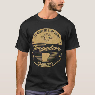 Camiseta Taylor Arkansas Es donde comienza mi historia