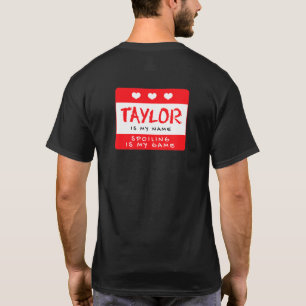 Camiseta Taylor Es Mi Nombre Apodo Personalizado Alias Pers