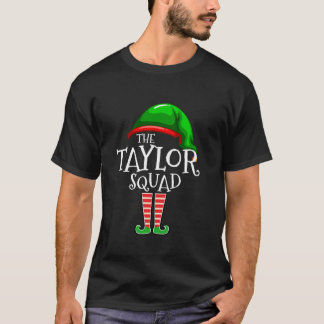 Camiseta Taylor Family Name Squad Mating Group Elf Christ