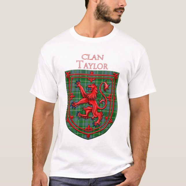 Camiseta Taylor Tartan Scottish Plaid Lion Rampant (Anverso)