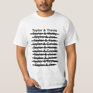 Camiseta Taylor & Travis 02 (Black Text / Black Line)