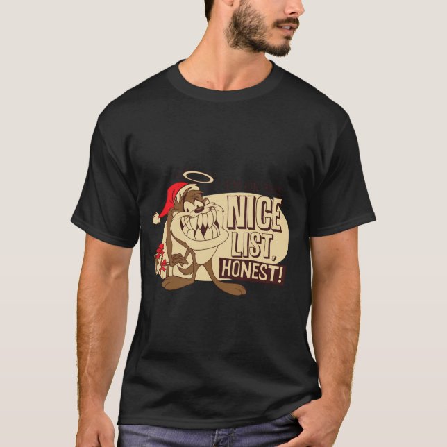 Camiseta Taz Im On The Nice List  (Anverso)