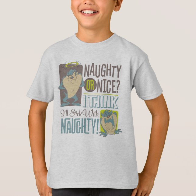 Camiseta TAZ™- ¿travieso o agradable? (Anverso)