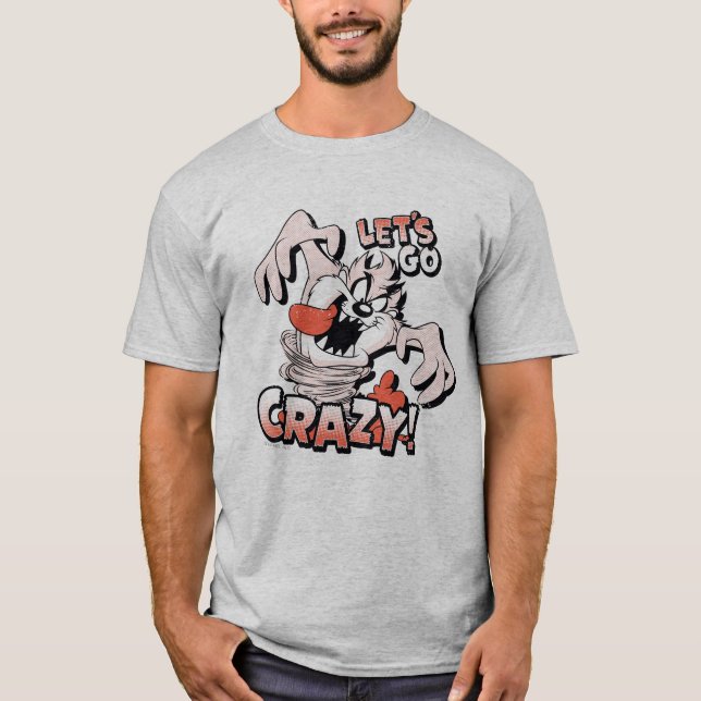 Camiseta TAZ™ "¡Vamos locos!" Medio tono (Anverso)