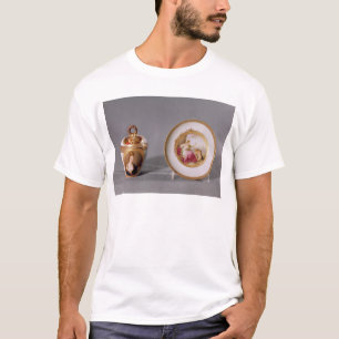 Camiseta Taza, cubierta y platillo de Meissen