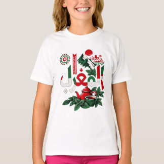 Camiseta Taza de arte de Marruecos Taza de té de menta marr