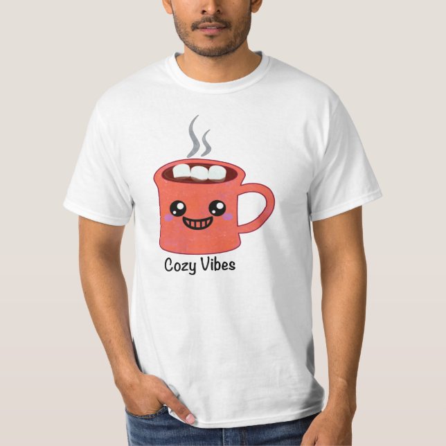 Camiseta Taza de cacao caliente con malvavisco (Anverso)