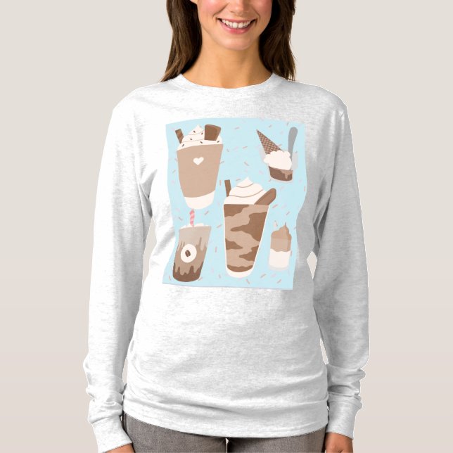 Camiseta taza de café (Anverso)