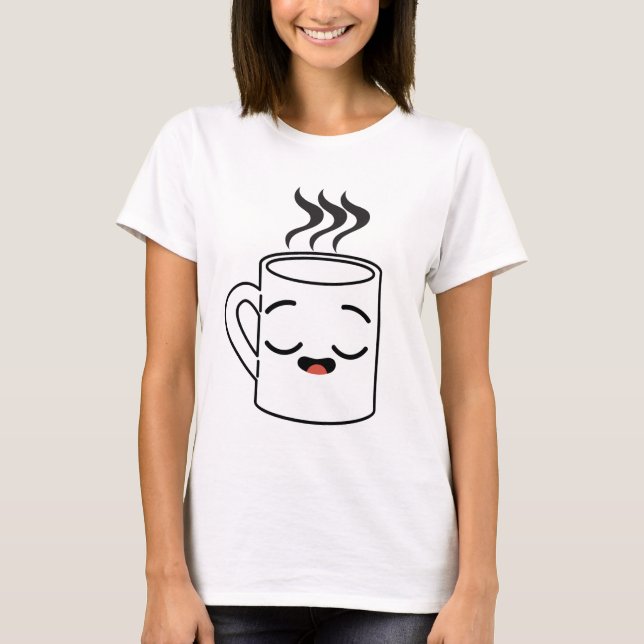 Camiseta taza de café (Anverso)