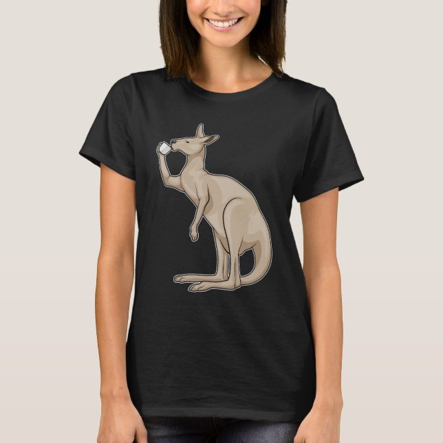 Camiseta Taza de café canguro (Anverso)