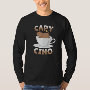 Camiseta Taza de café con capibara capuchino taza de café a