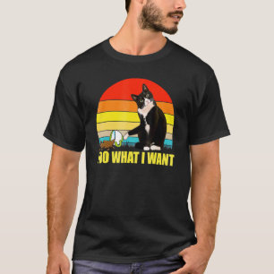 Camiseta Taza de café con gato esmoquin Haz lo que Quiera