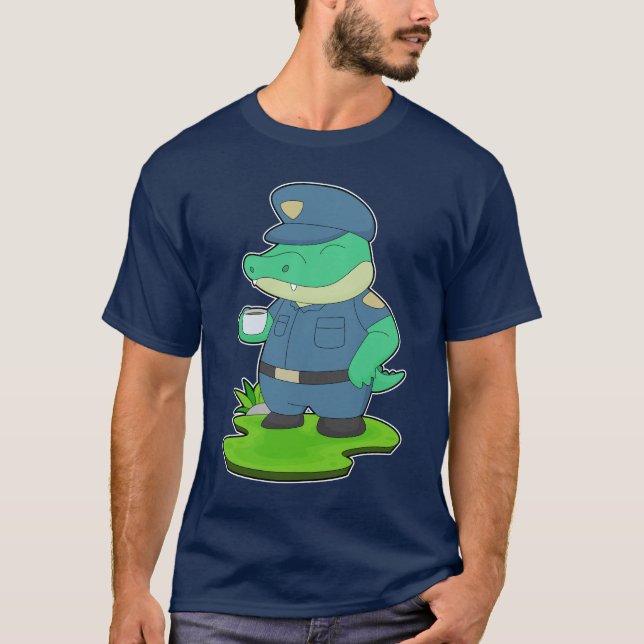Camiseta Taza de café de cocodrilo (Anverso)
