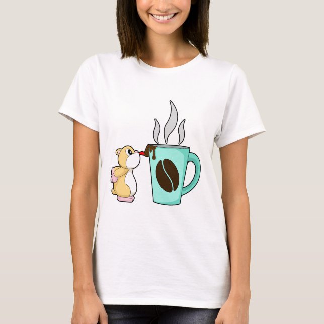 Camiseta Taza de café de hámster (Anverso)