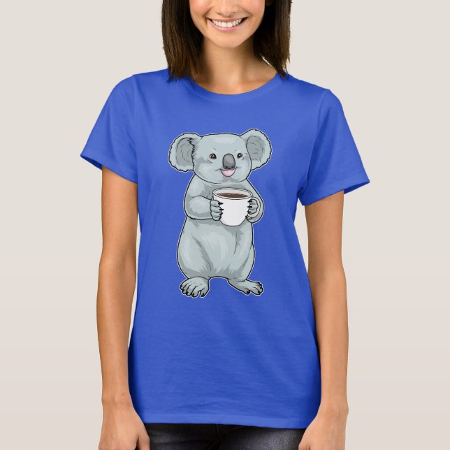 Camiseta Taza de café de koala (Anverso)