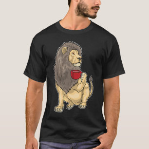 Camiseta Taza de café de león