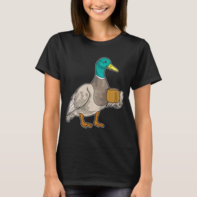 Camiseta Taza de café de pato (Anverso)