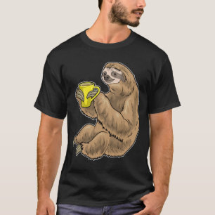 Camiseta Taza de café de perezoso