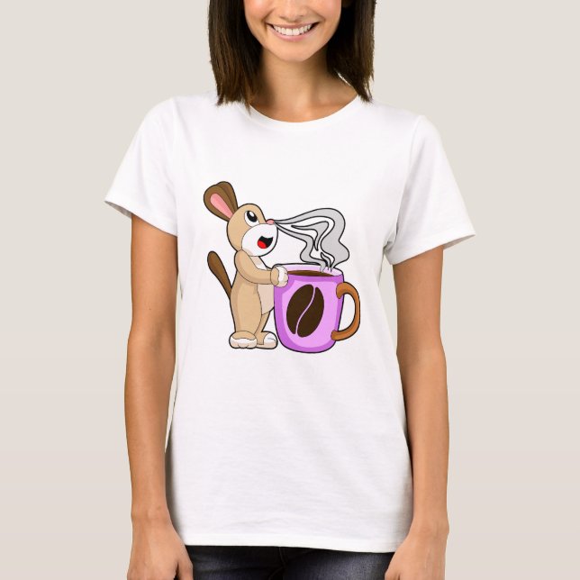 Camiseta Taza de café de perro (Anverso)