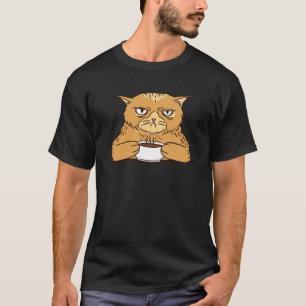 Camiseta Taza de café espresso Sleeping Cat Coffee para hom