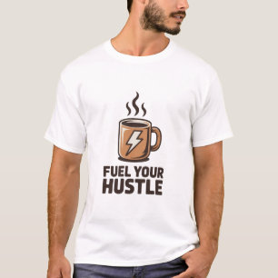 Camiseta Taza de café 'Impulsa tu Esfuerzo' con diseño de r