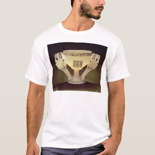 Camiseta Taza de consumición bajo la forma de mitad-abiert