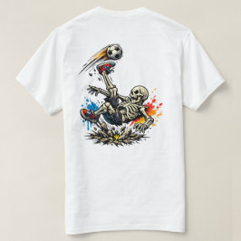 Camiseta Taza de fútbol de patada de bicicleta de esqueleto