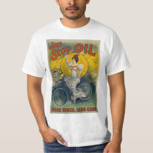 Camiseta Taza de Just Stop Oil Más Bicicletas Menos Coches 