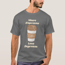 Taza de latte Más Espresso Menos Depresión